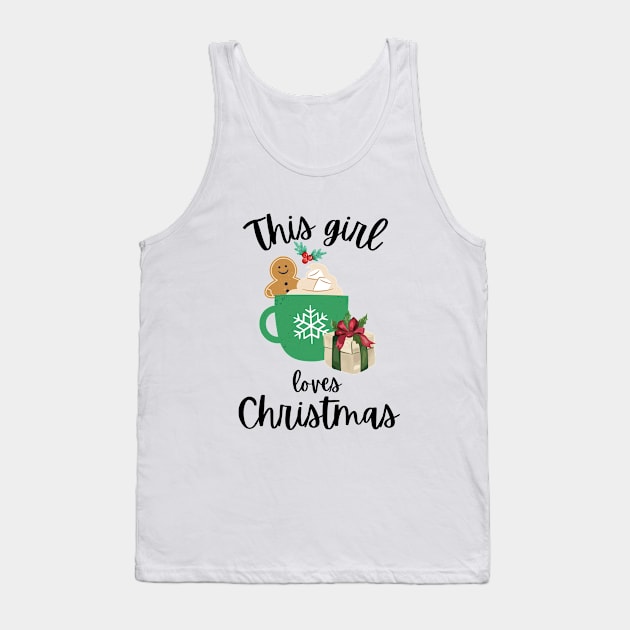 This Girl Loves Christmas Tank Top by EvetStyles